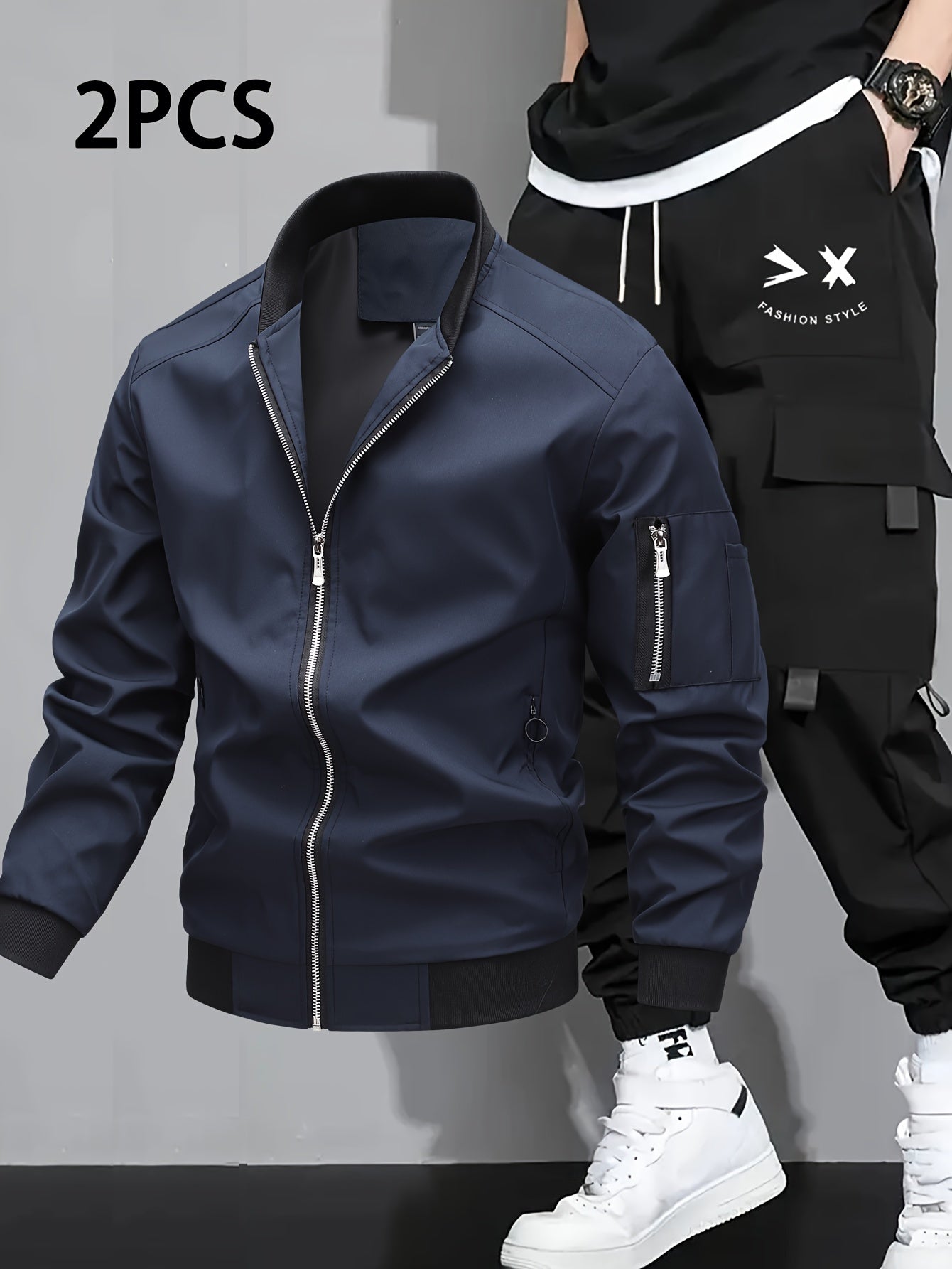 Herren Sport Jacke Cargo Set