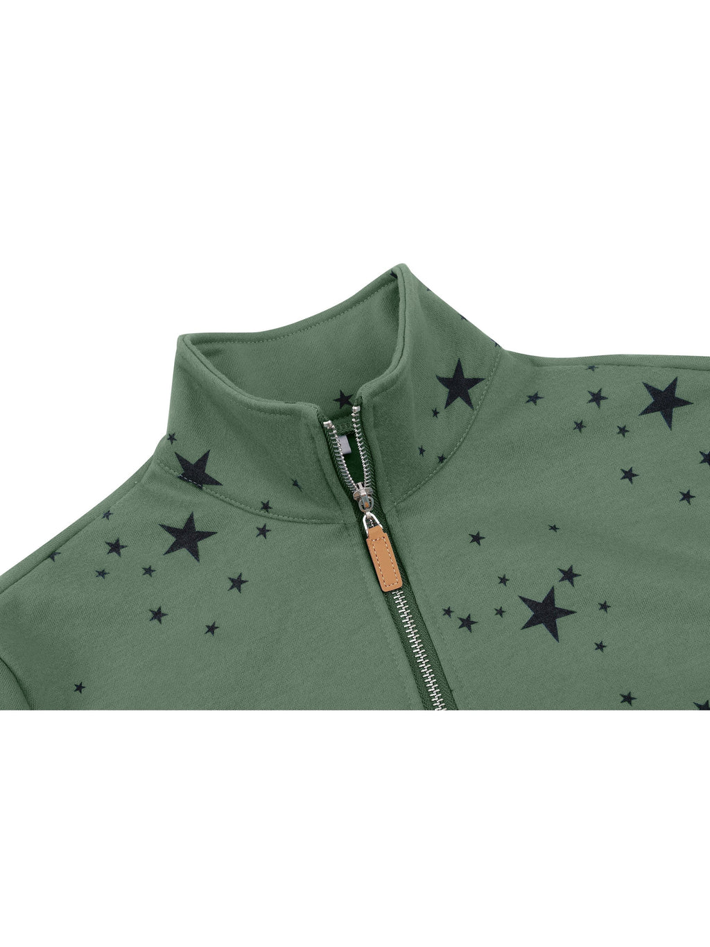 Damen Half Zip Sweatshirt Sterne