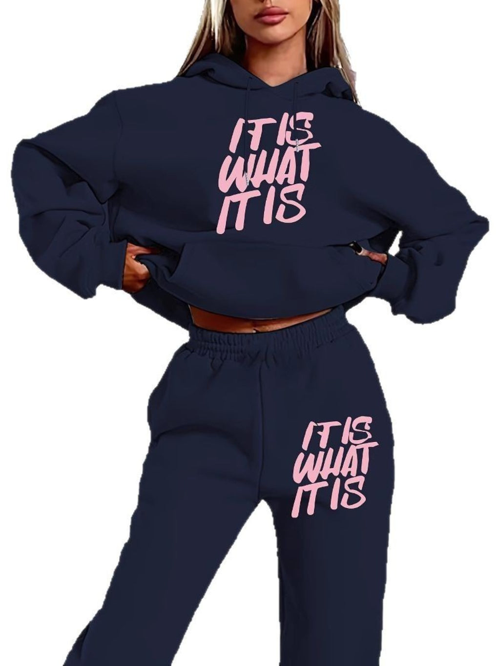 Damen Hoodie Set Print