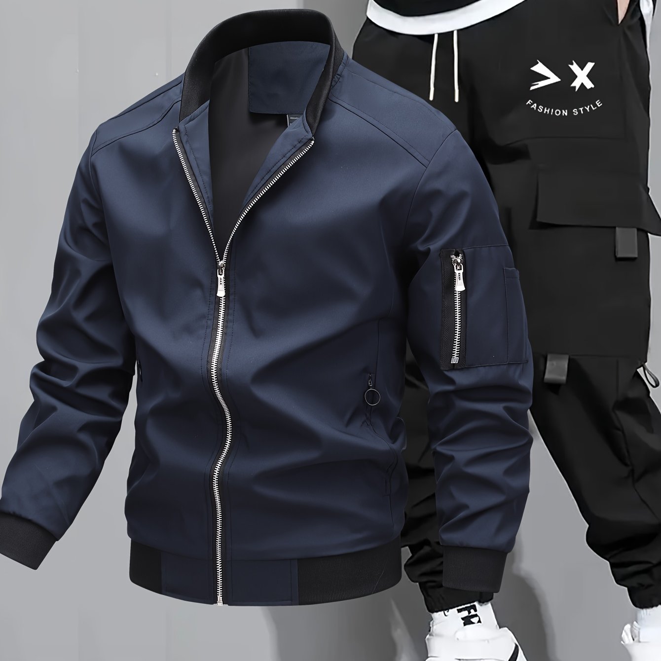 Herren Sport Jacke Cargo Set