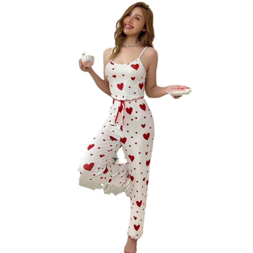Damen Pyjama Plus Size Love