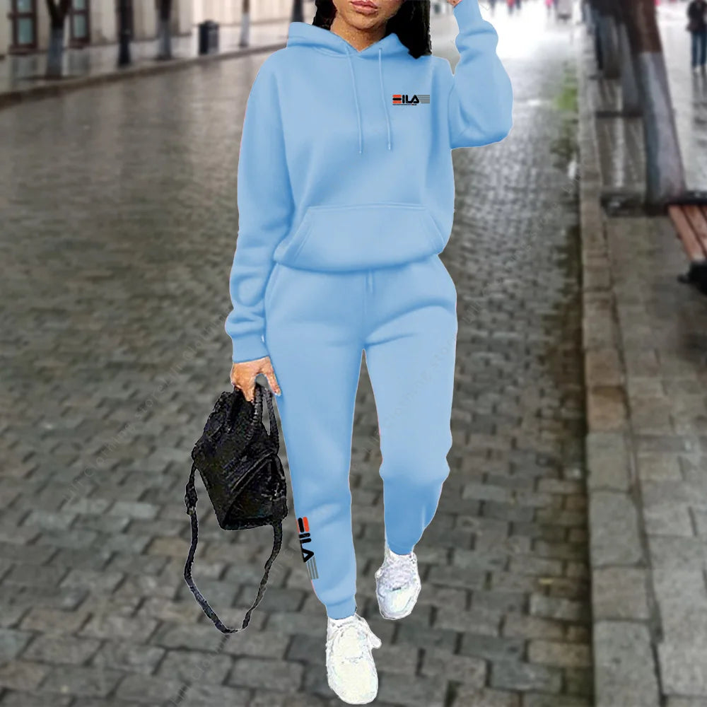 Damen Trainingsanzug Hoodie Hosen Set