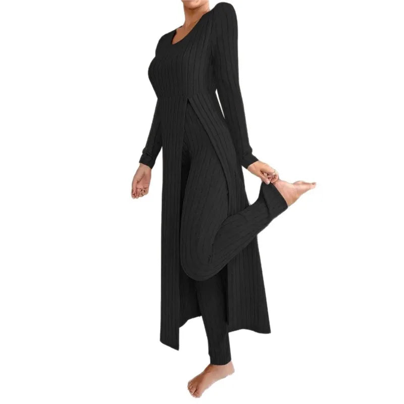 Damen Casual Zweiteiler Herbst Winter