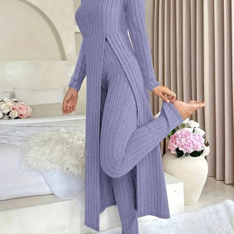 Damen Casual Zweiteiler Herbst Winter