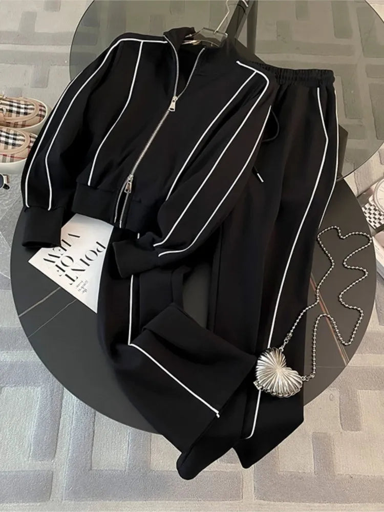 Damen Sport Set Elegant Farbblock
