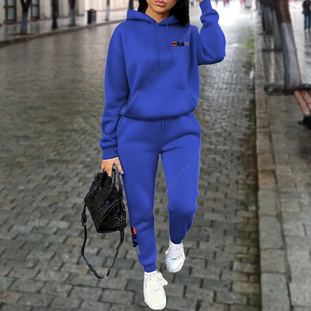 Damen Trainingsanzug Hoodie Hosen Set