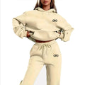 Damen Hoodie Set Monochrom