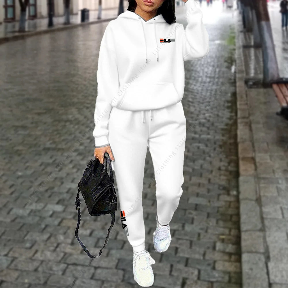 Damen Trainingsanzug Hoodie Hosen Set