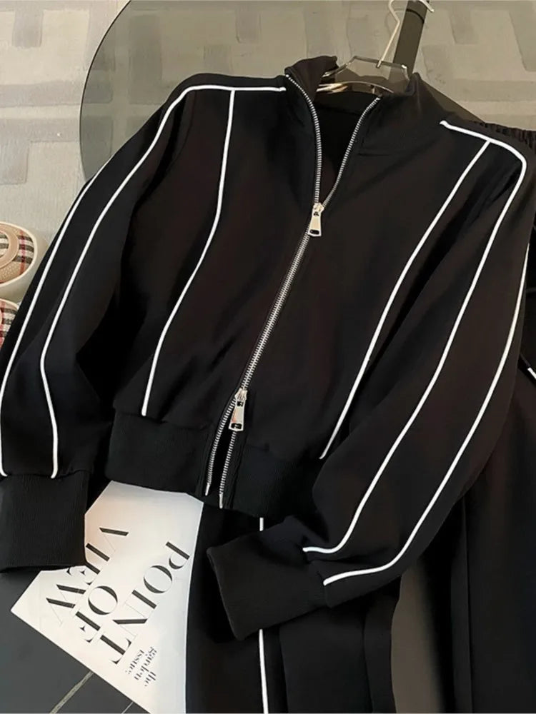 Damen Sport Set Elegant Farbblock