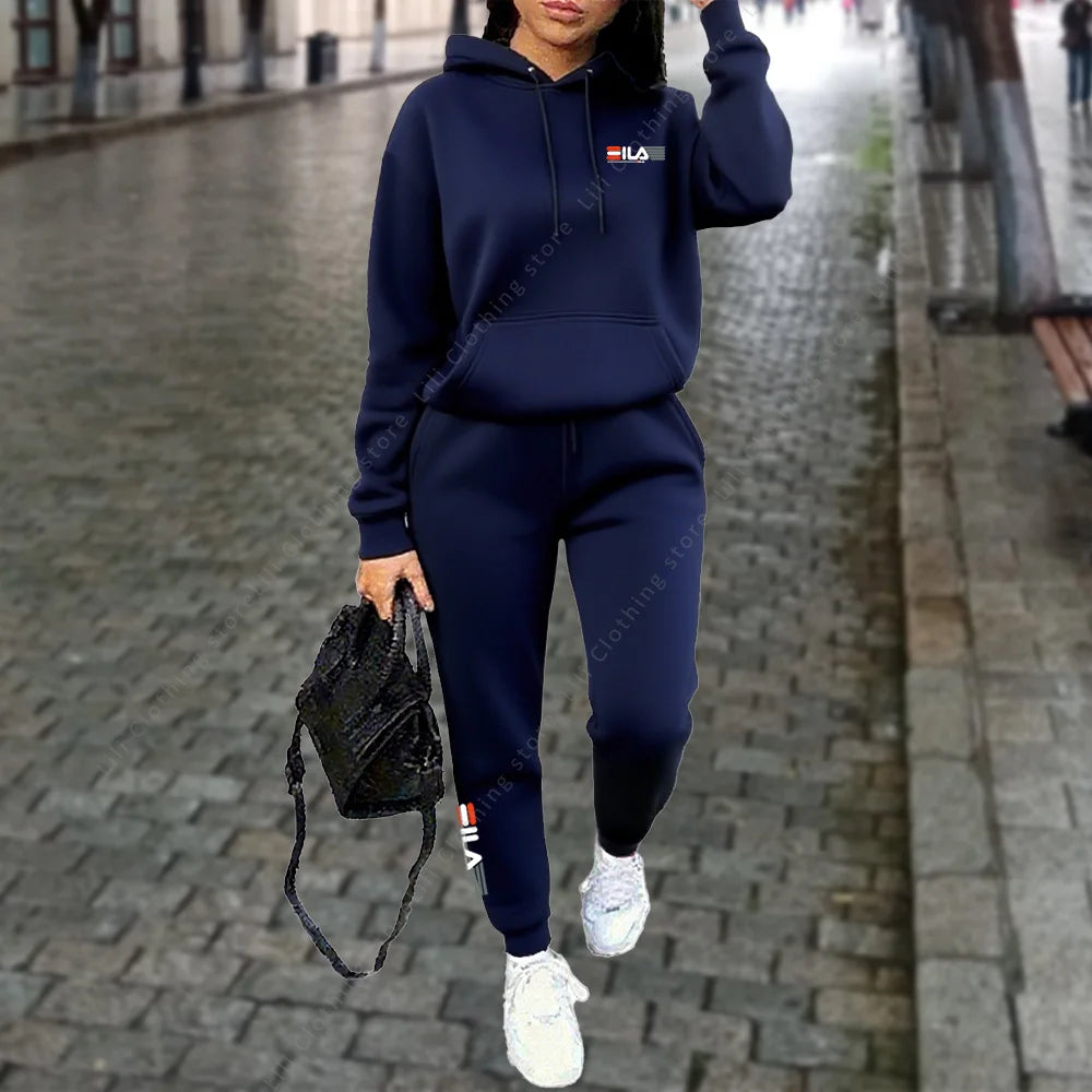 Damen Trainingsanzug Hoodie Hosen Set