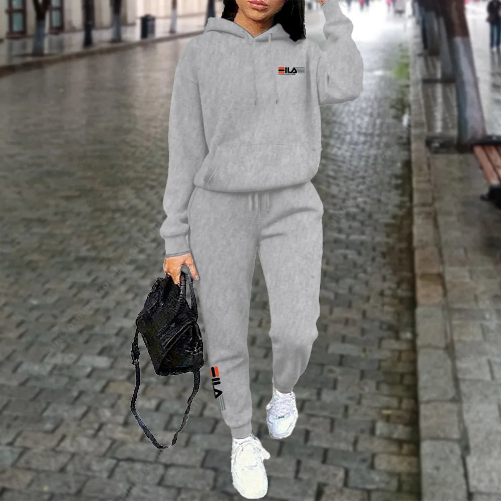 Damen Trainingsanzug Hoodie Hosen Set