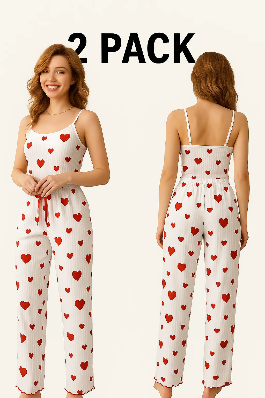 Damen Pyjama Plus Size Love