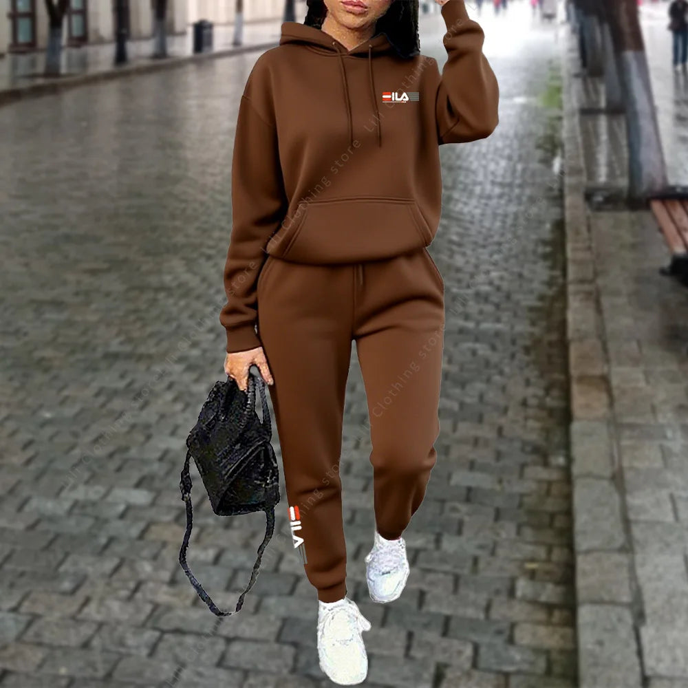 Damen Trainingsanzug Hoodie Hosen Set