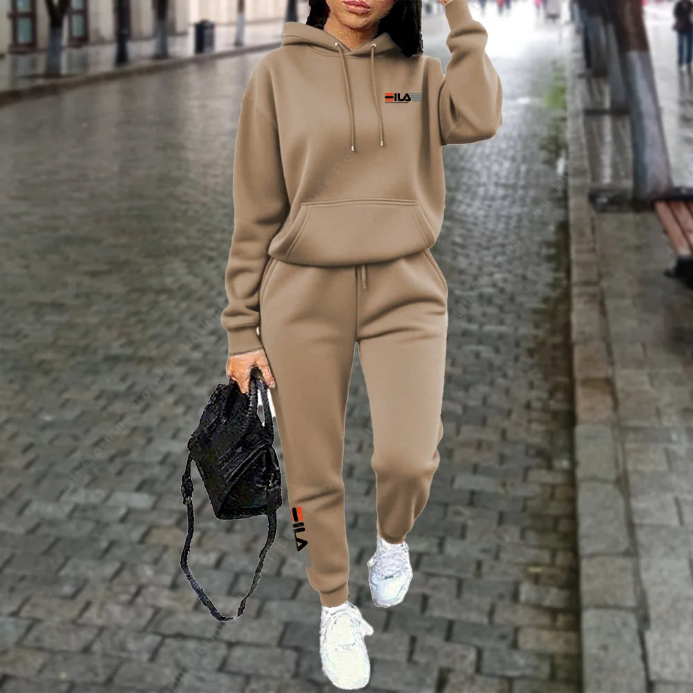 Damen Trainingsanzug Hoodie Hosen Set