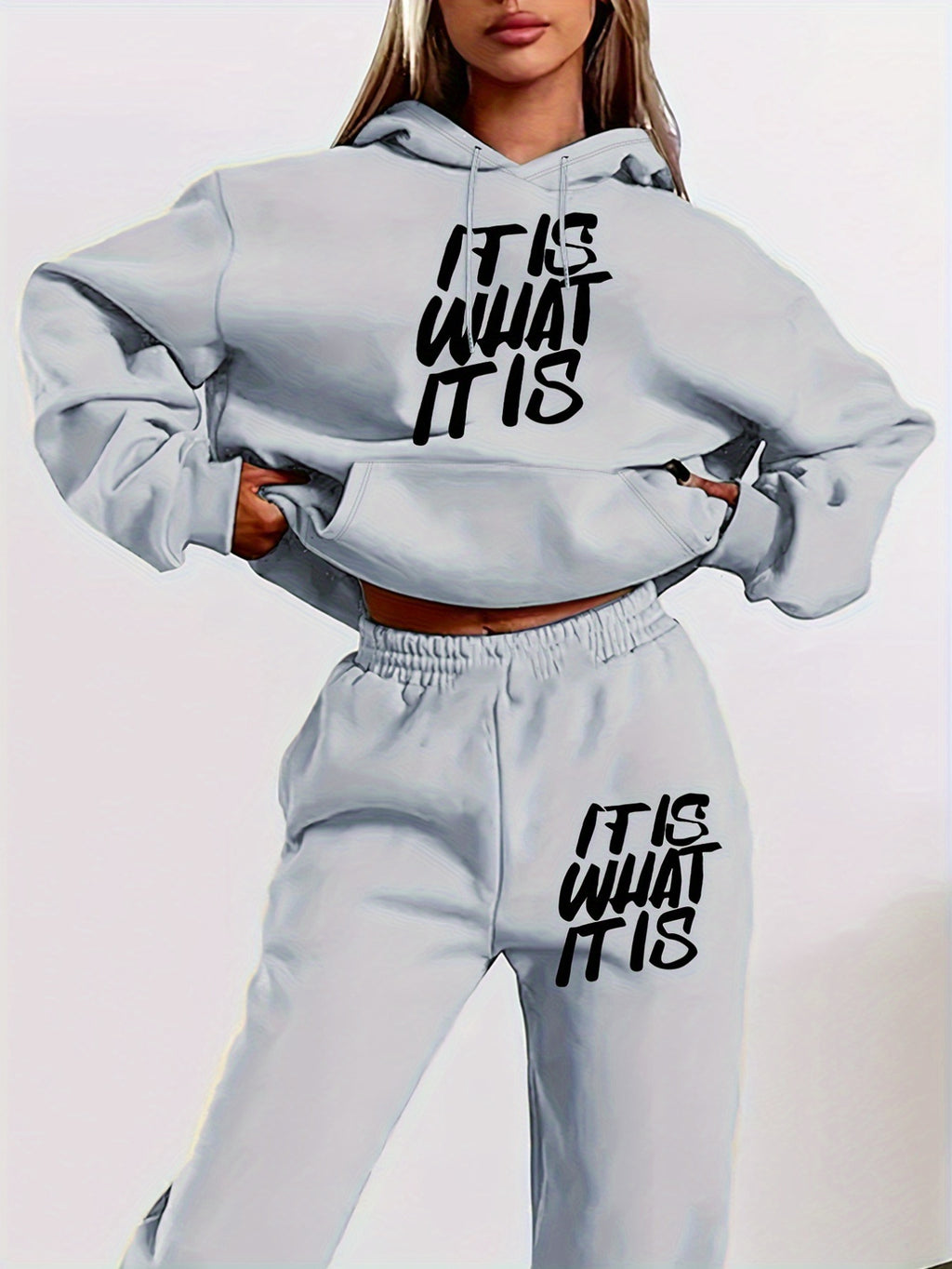 Damen Hoodie Set Print