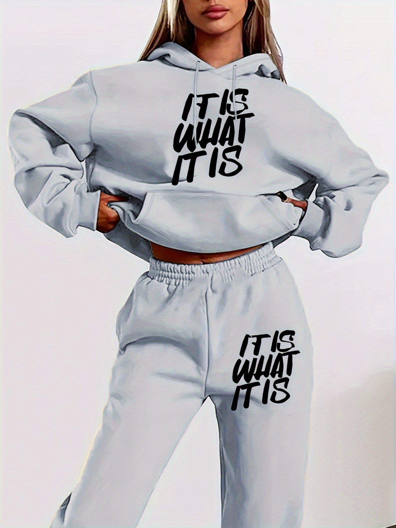 Damen Hoodie Set Print