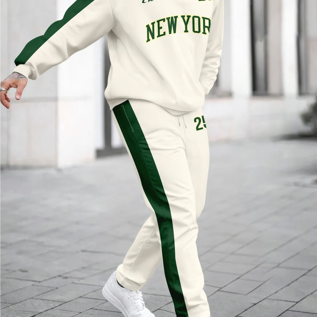 Herren Trainingsanzug Halbzip Print