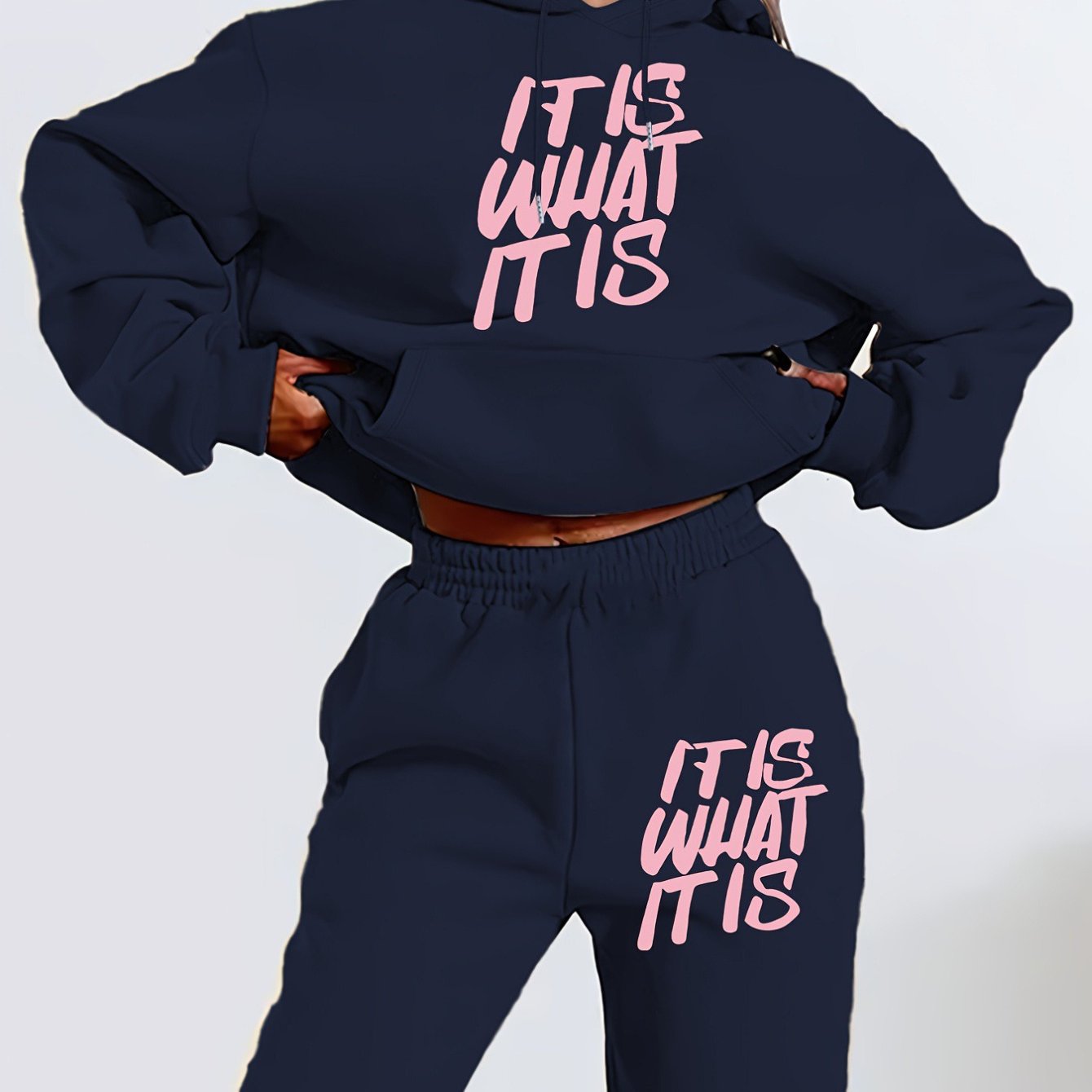 Damen Hoodie Set Print