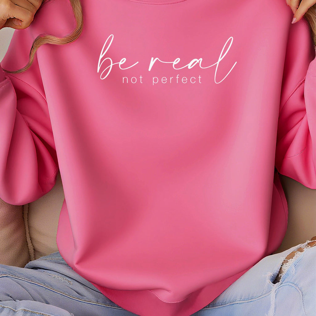 Damen Sweatshirt Rot Motivationsspruch