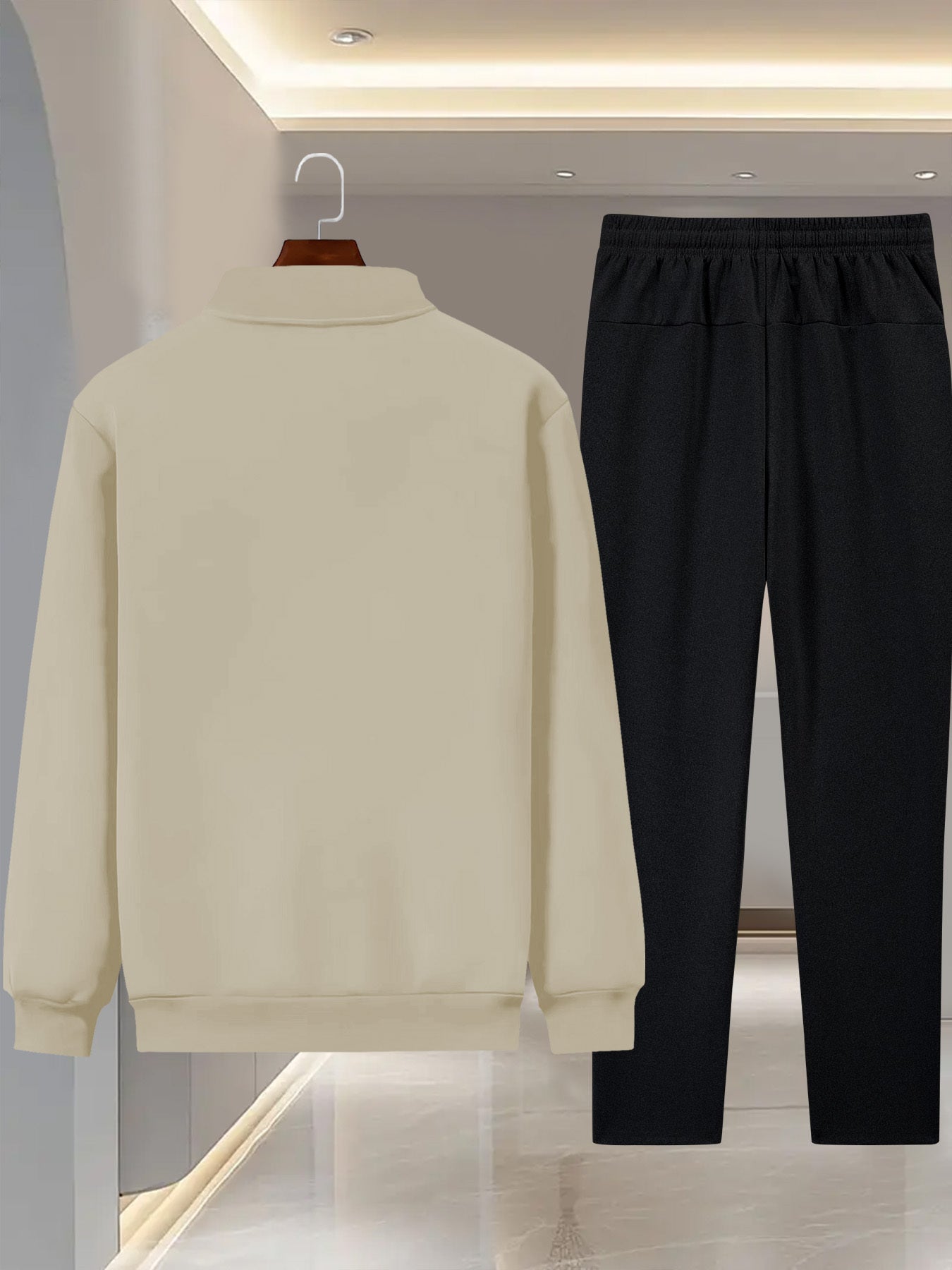 Herren Designer Zweiteiler Dreieck Muster