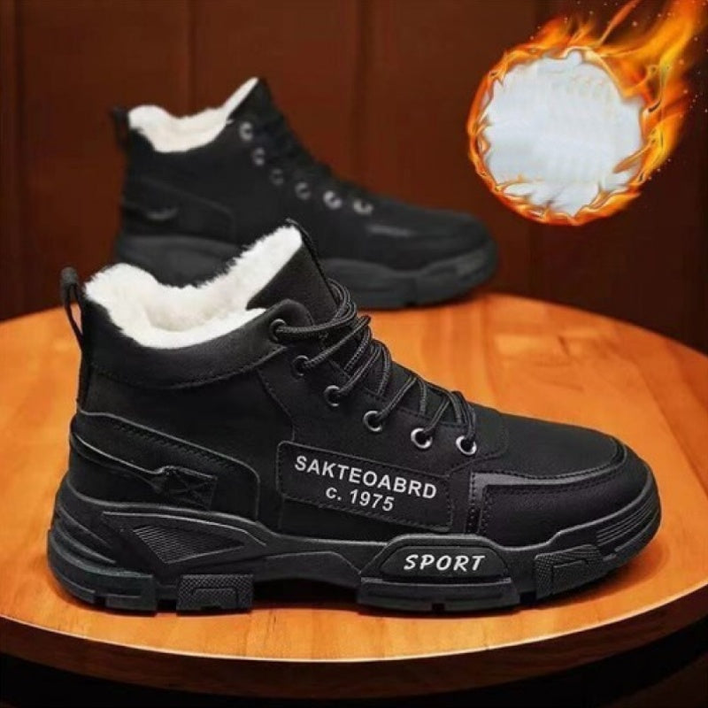 Herren Winter Stiefeletten Gefüttert Warm