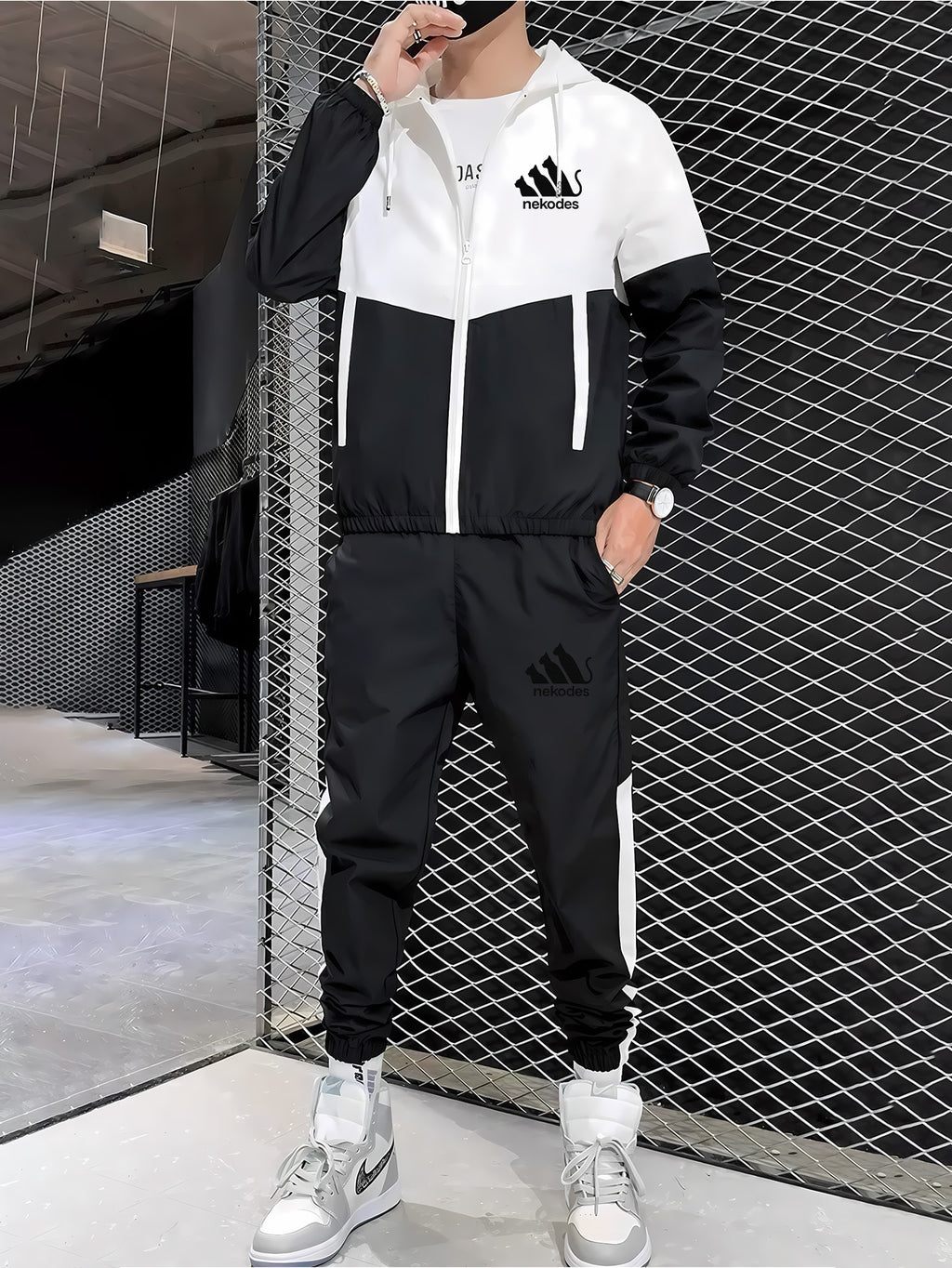 Herren Hoodie Jogger Set Winter
