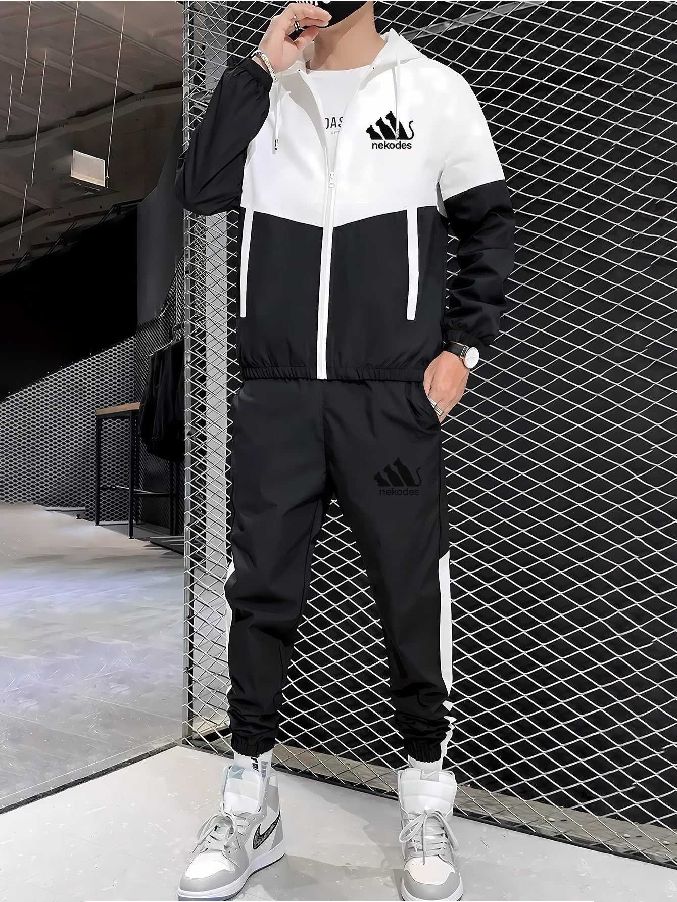 Herren Hoodie Jogger Set Winter