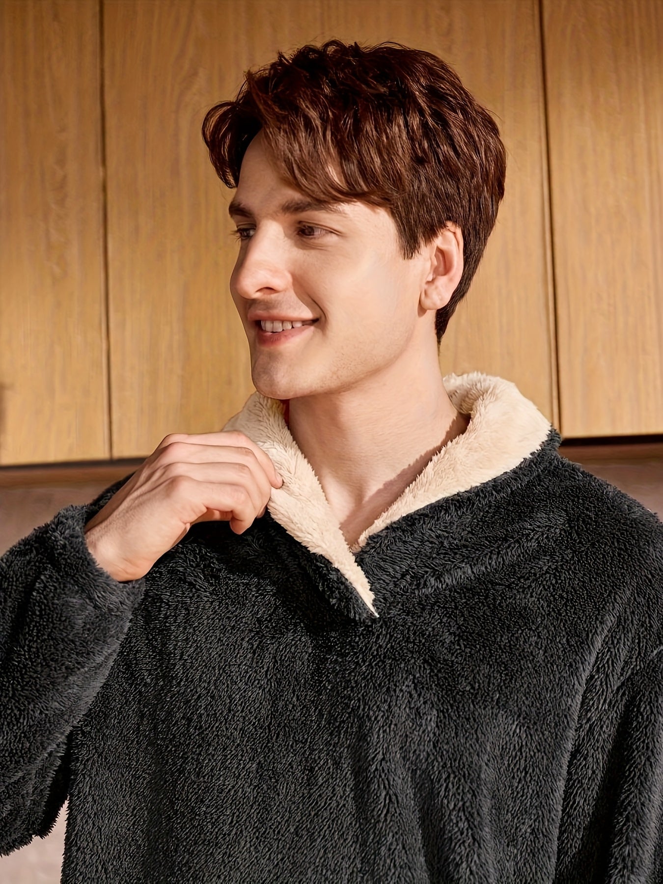 Herren Winter Pyjama Coral Fleece