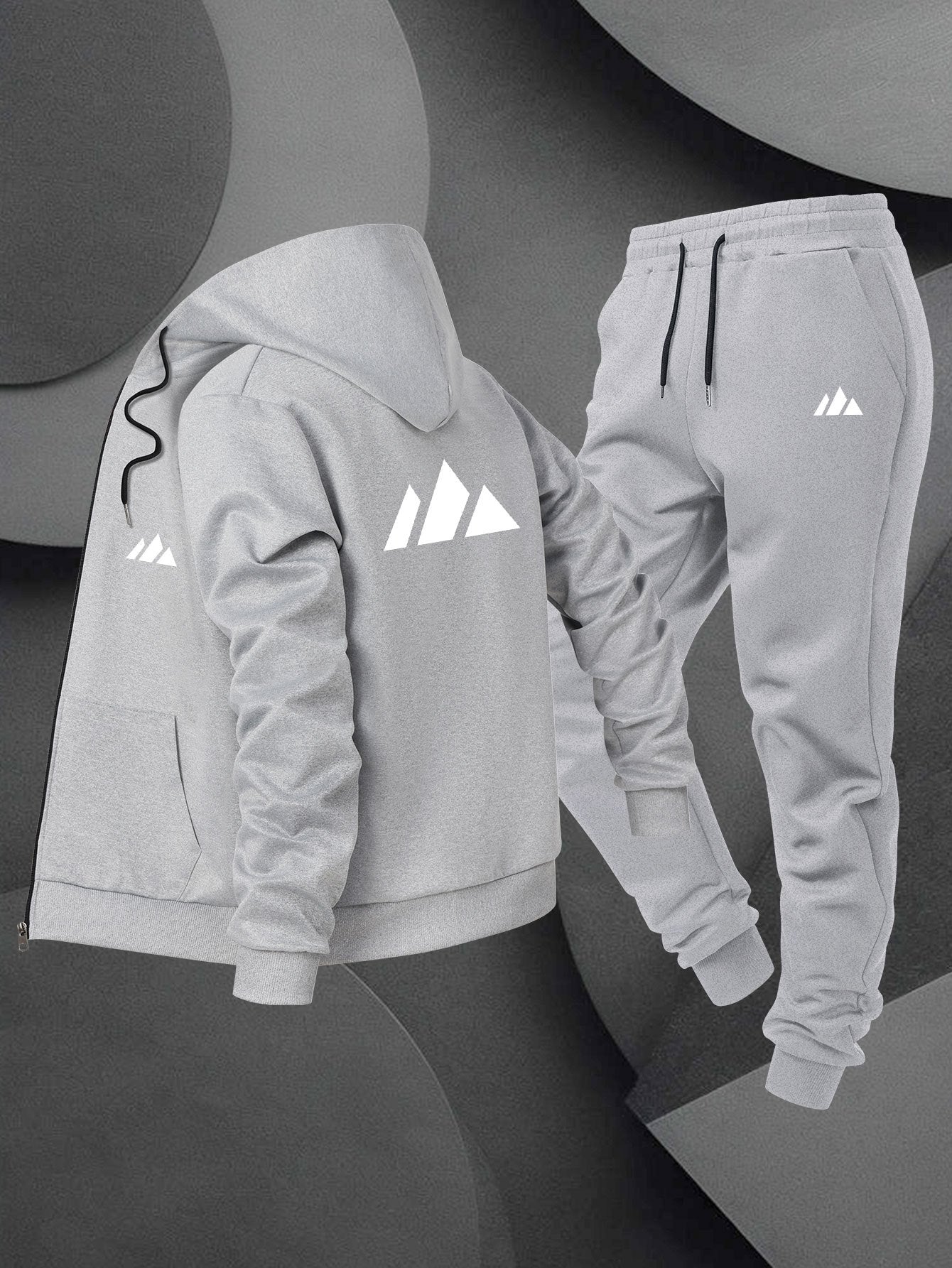 Herren Hoodie Set Trend Print