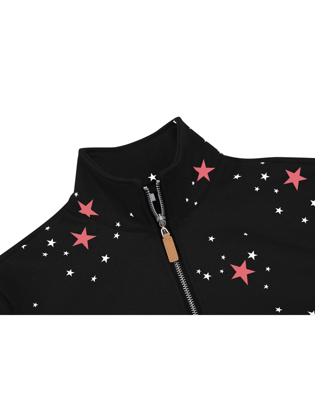 Damen Half Zip Sweatshirt Sterne