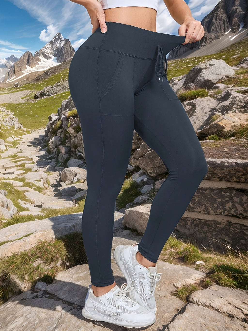 Damen High Waist Yoga Leggings