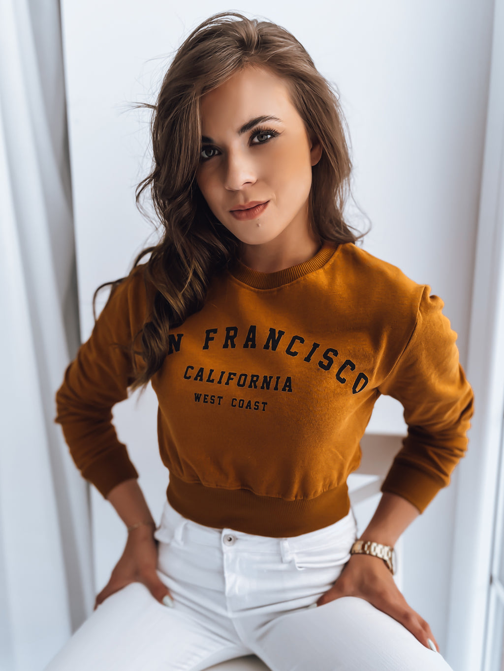 Damen Casual Hoodie Rundhals
