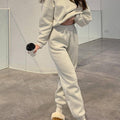 Damen Sweatshirt Set Buchstaben Elegant