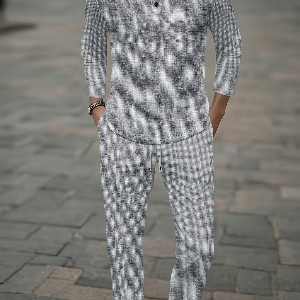Herren Polo Langarm Set