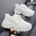 Beige Sport Sneaker Plateau Mid-Top