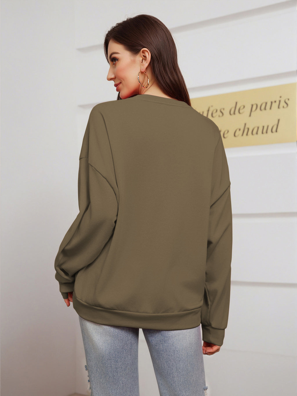 Damen Sweatshirt Rot Motivationsspruch