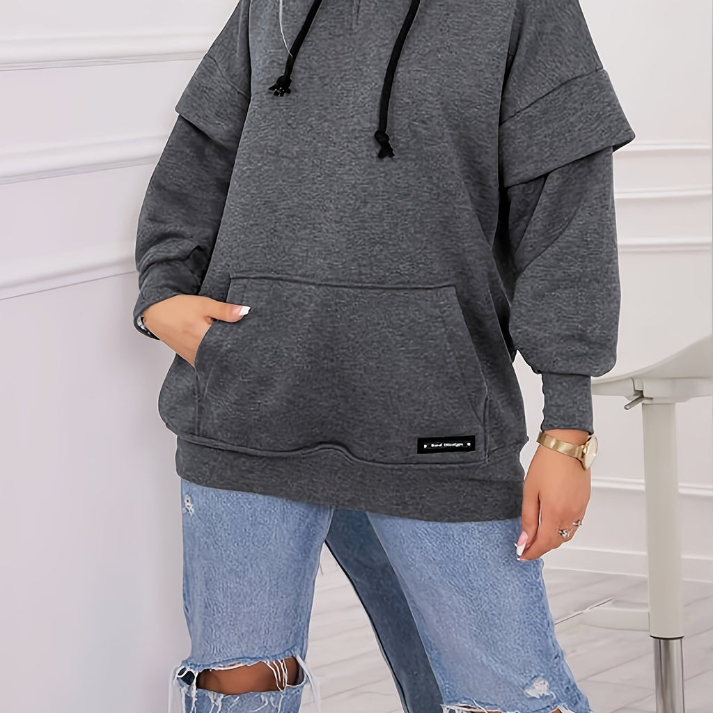 Damen Plus Size Oversize Hoodie