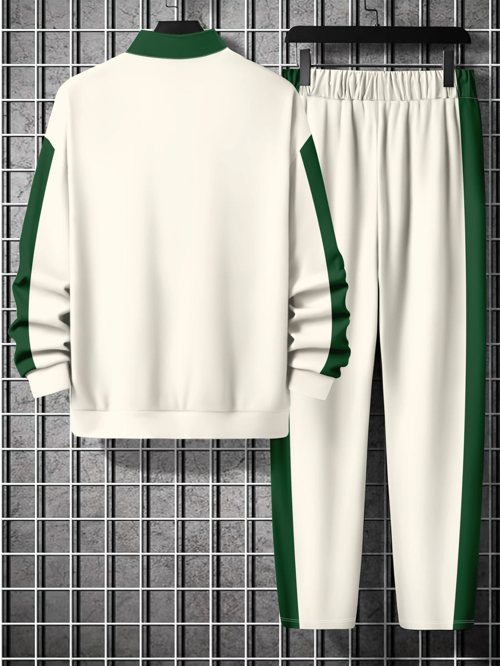 Herren Trainingsanzug Halbzip Print