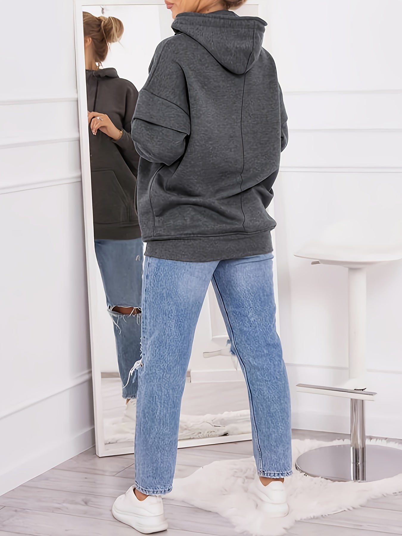 Damen Plus Size Oversize Hoodie
