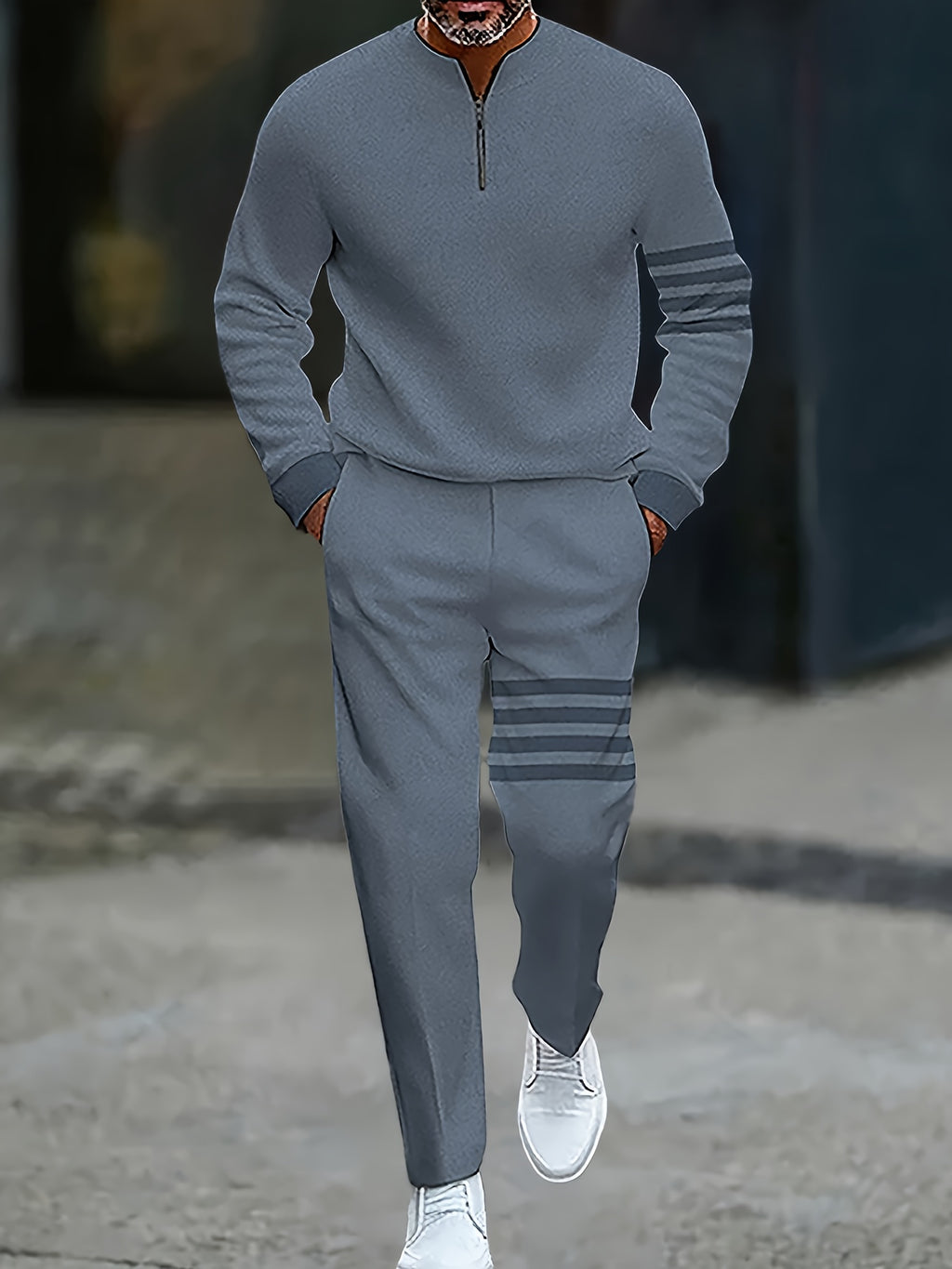 Herren Casual Zweiteiler Herbst Winter