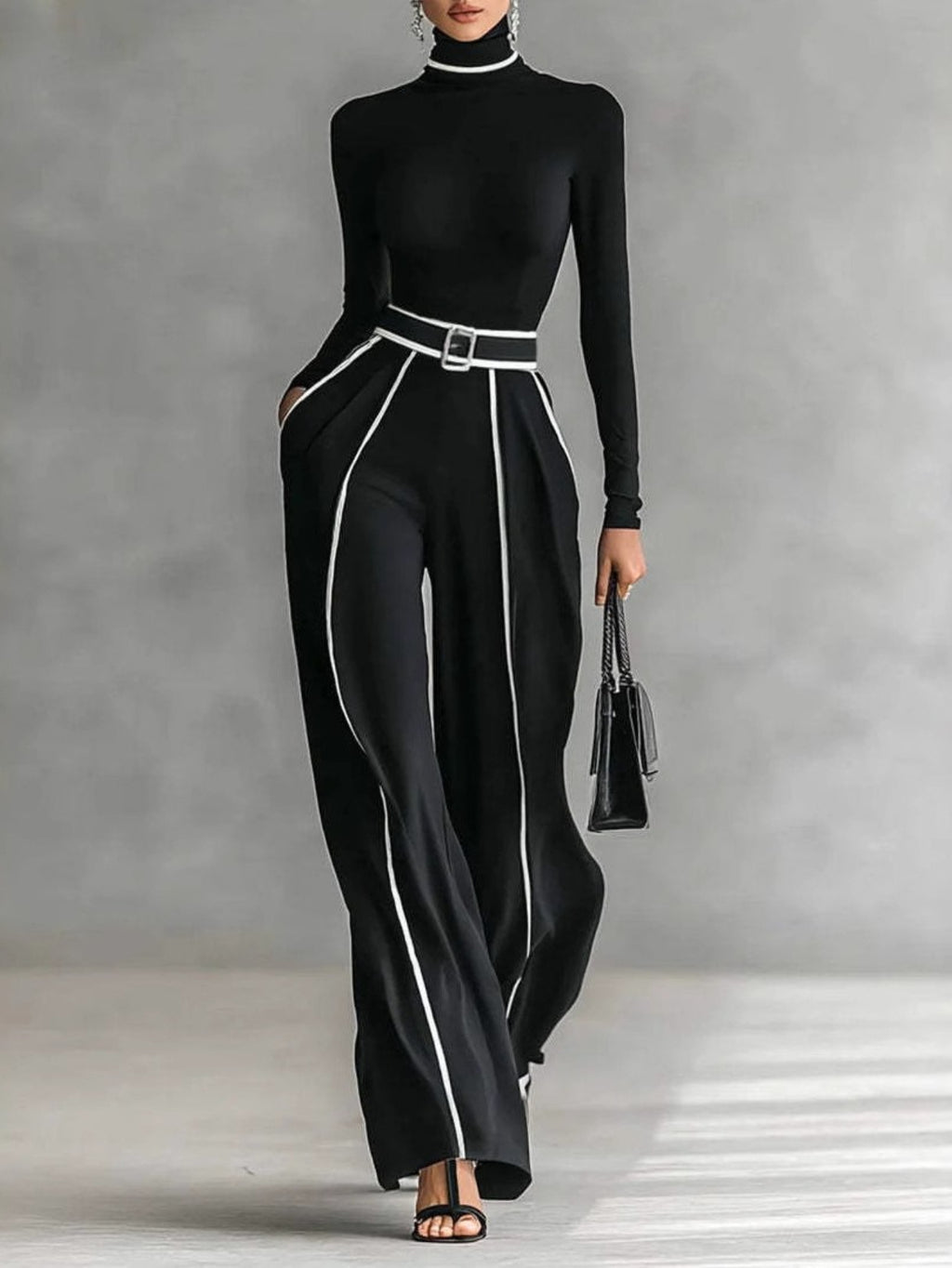 Elegantes Damen Zweiteiler Set