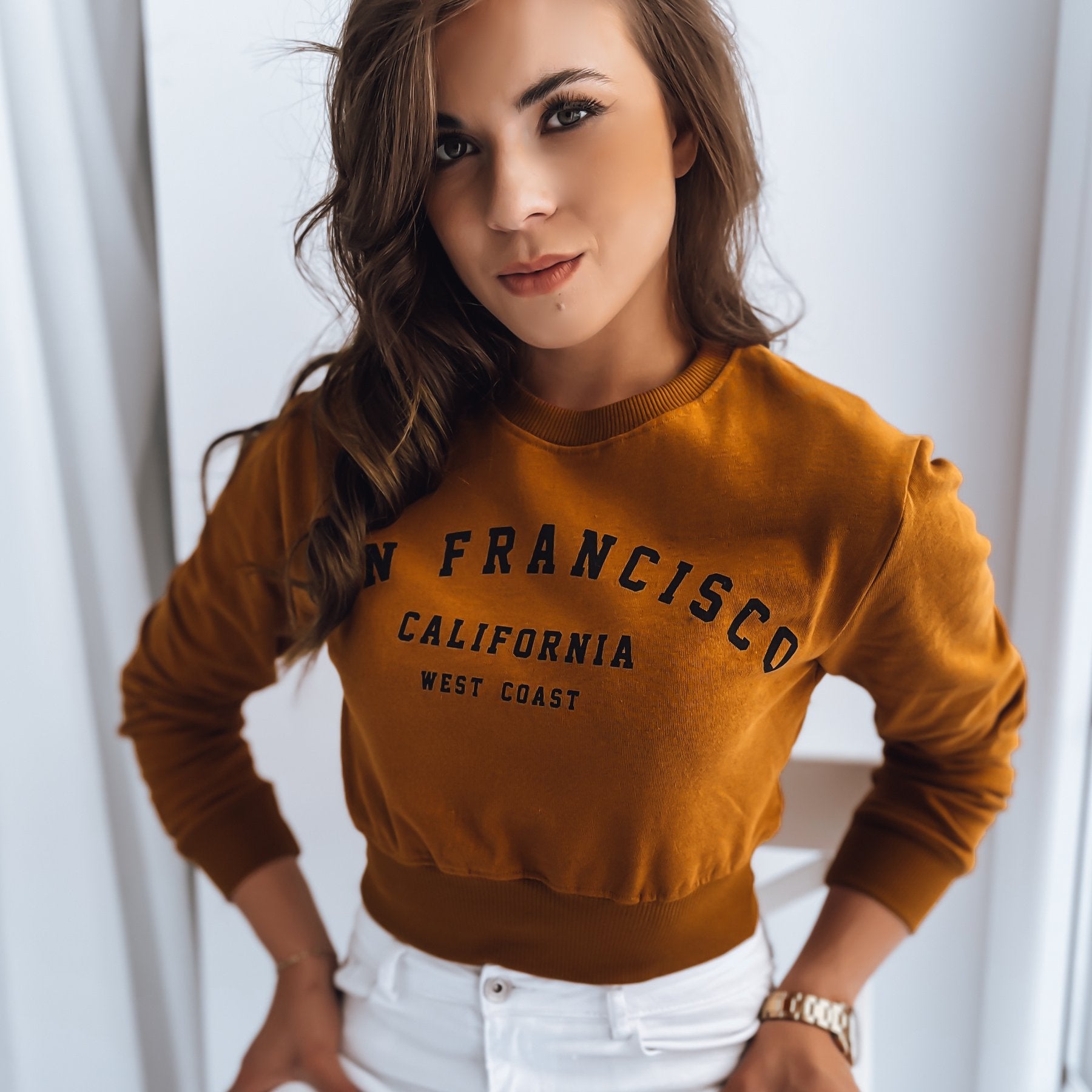 Damen Casual Hoodie Rundhals