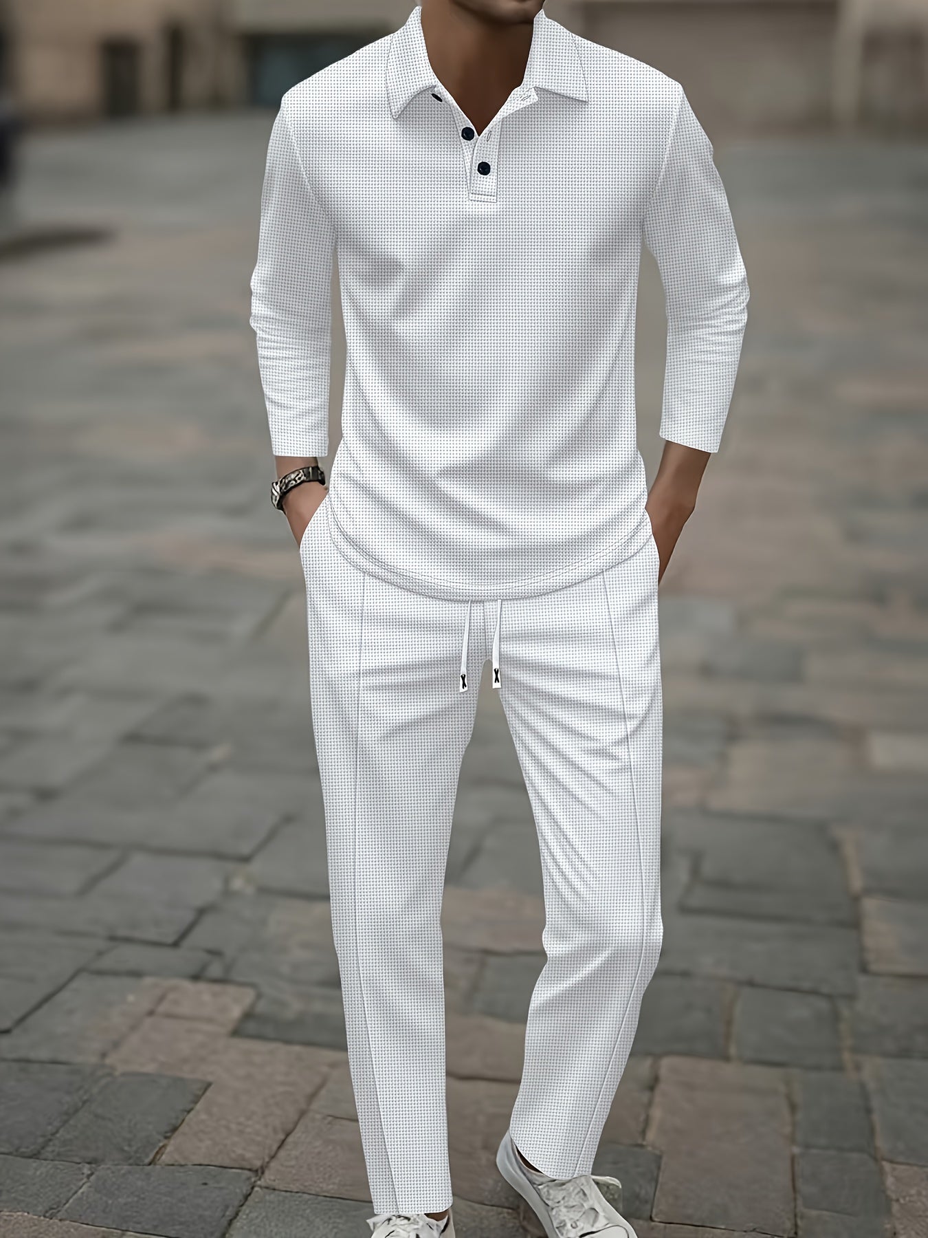 Herren Polo Langarm Set