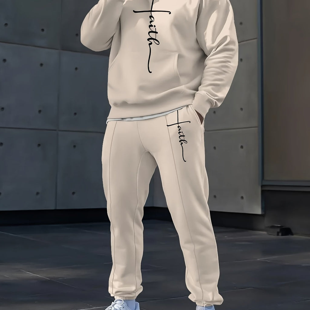 Herren Casual Hoodie Set Geometrisch