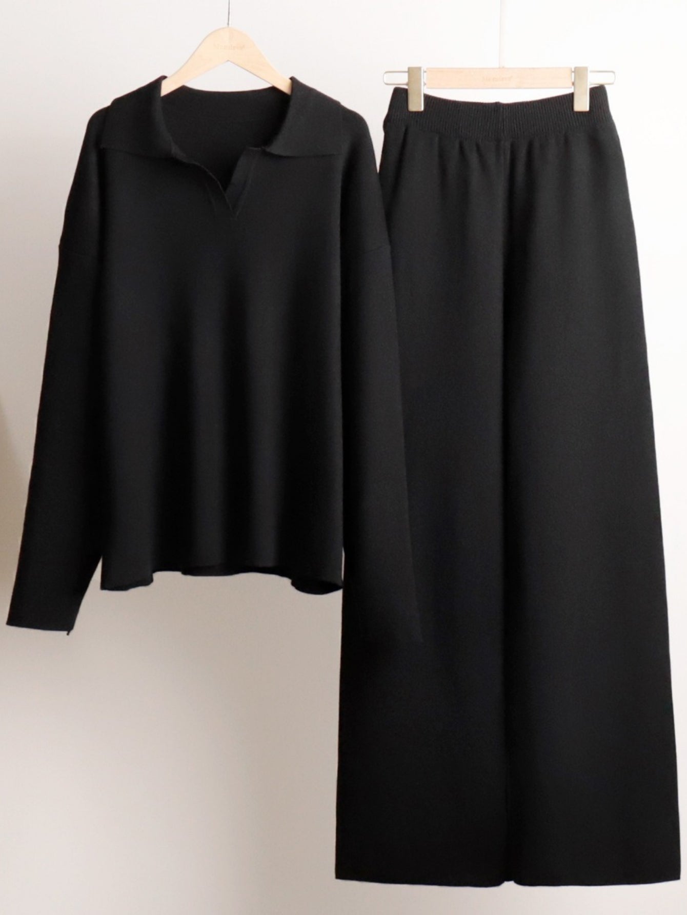 Damen Strick Zweiteiler Casual Elegant