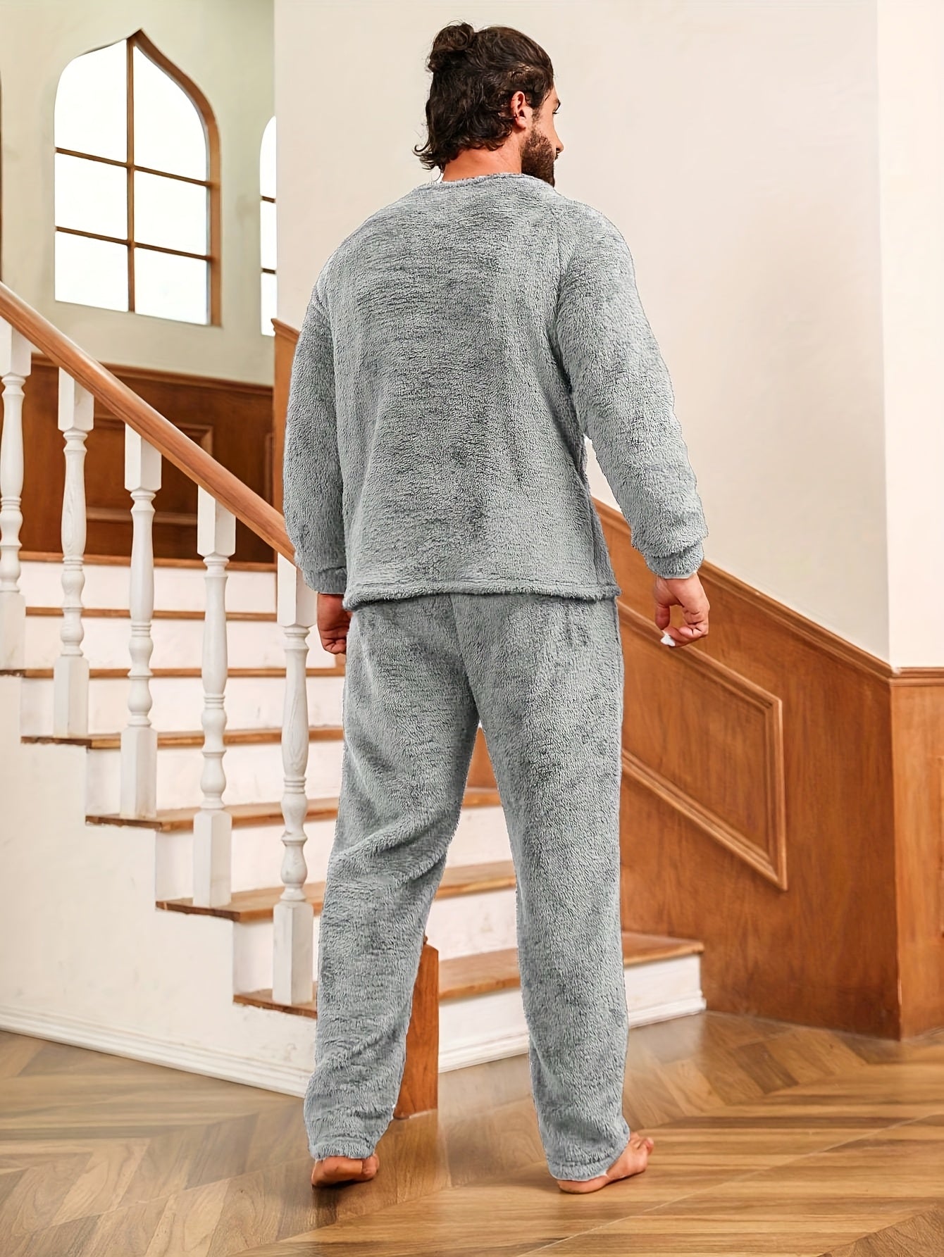 Herren Teddy Pyjama Set