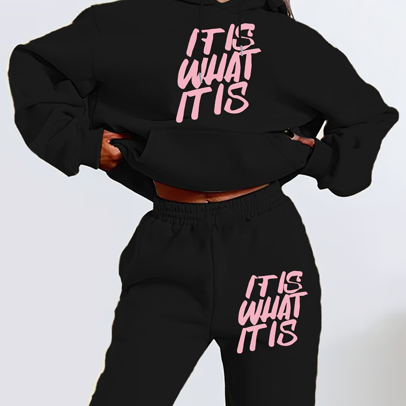 Damen Hoodie Set Print