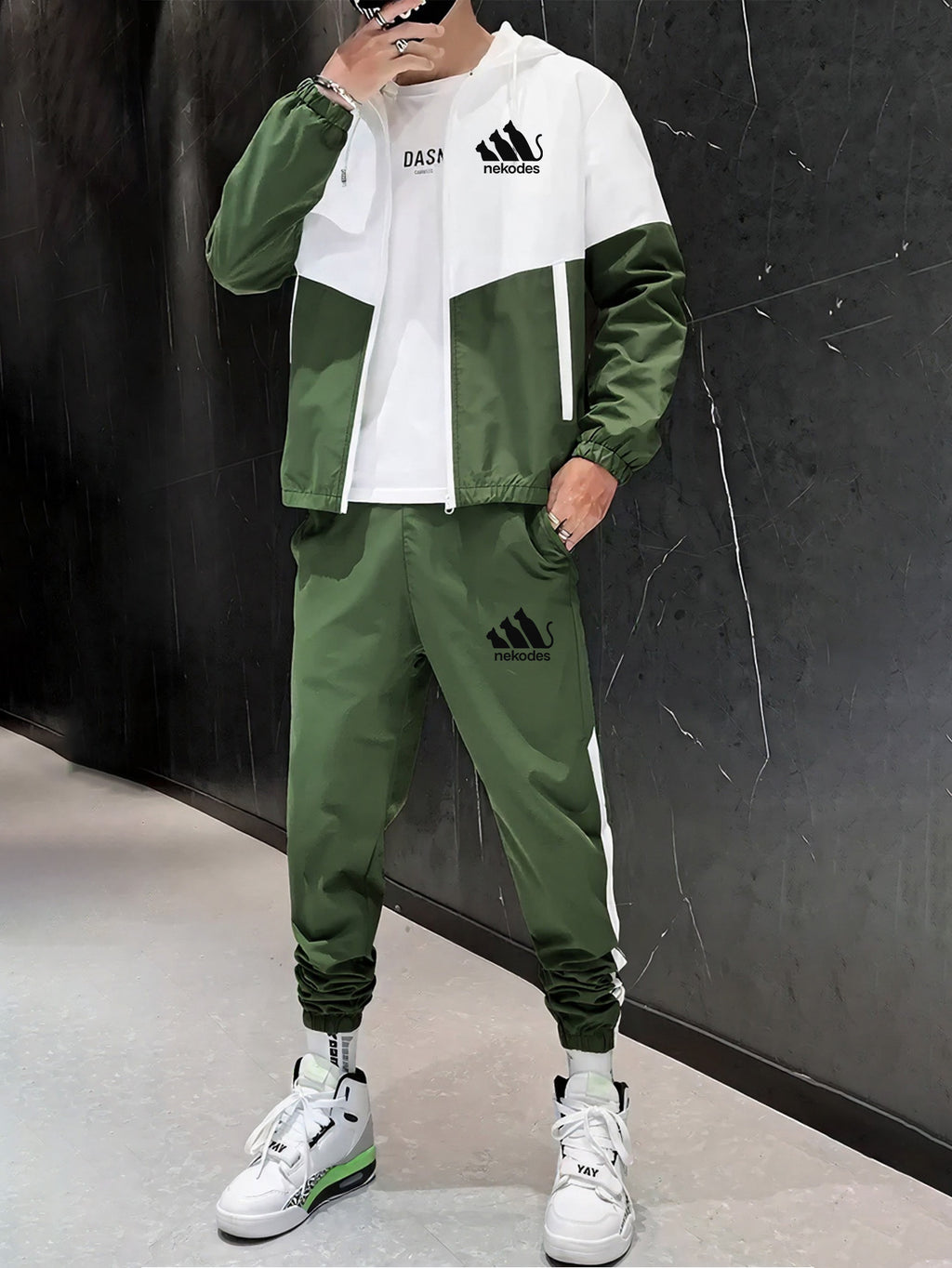 Herren Hoodie Jogger Set Winter